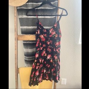 Floral spaghetti strap summer dress